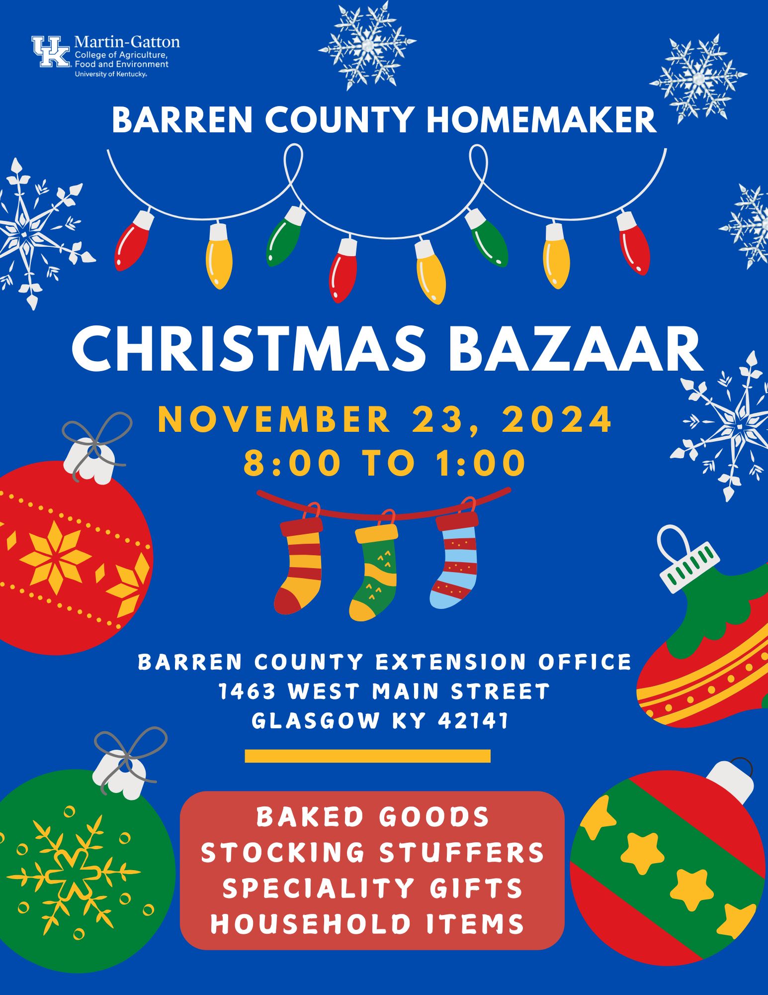 Homemaker Christmas Bazaar 2024